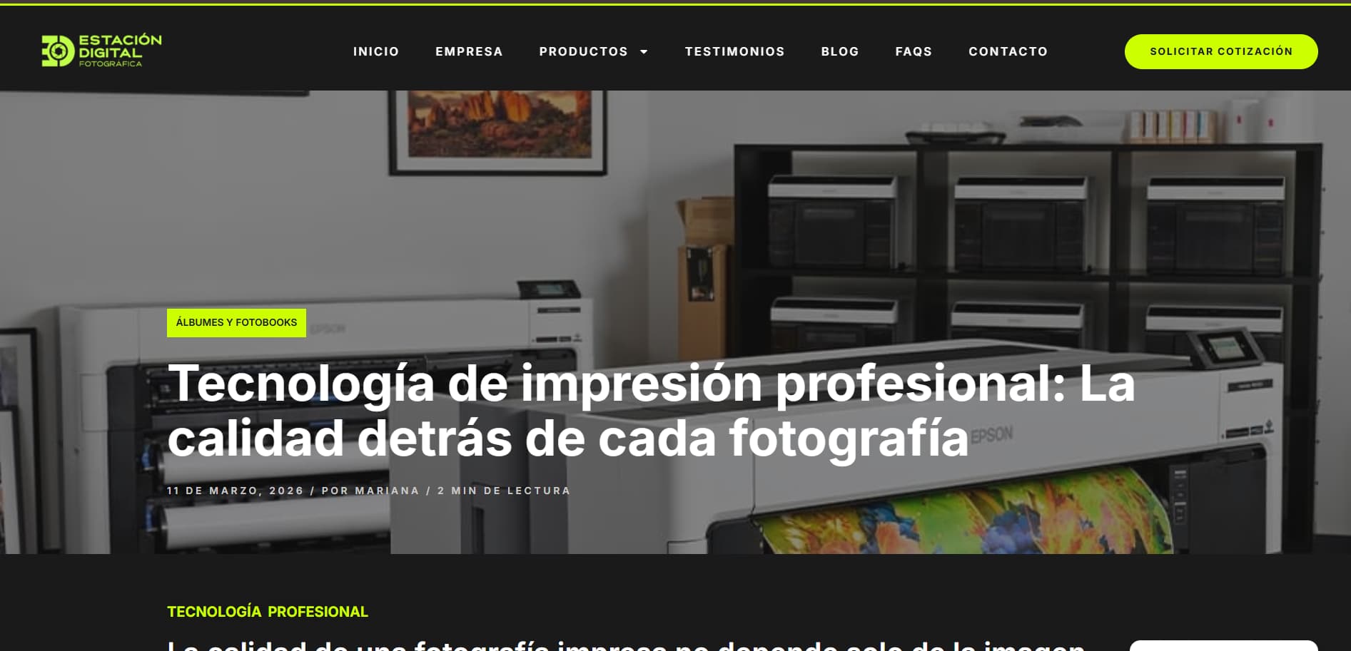 Miniatura 3 del trabajo realizado para Estación Digital fotográfica