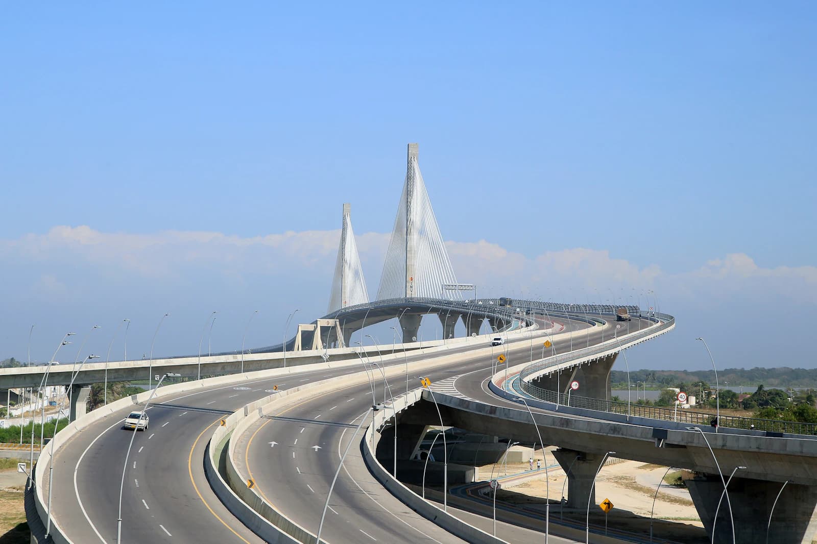 Pumarejo Bridge in Barranquilla, Colombia