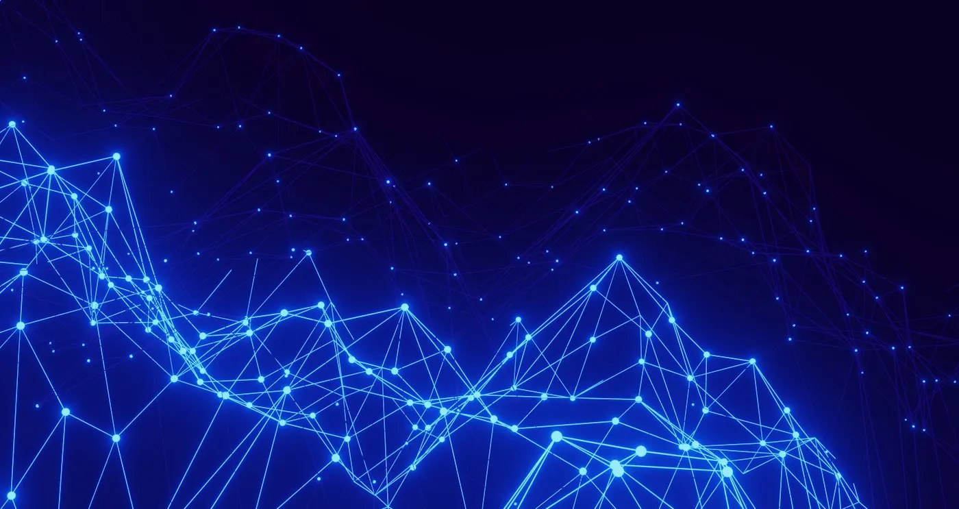 Network of connected dots